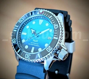 Full Automatic Diver 42mm Mod NH35A 24jewels Blue Sea SAPPHIRE Excellent! - Picture 1 of 8