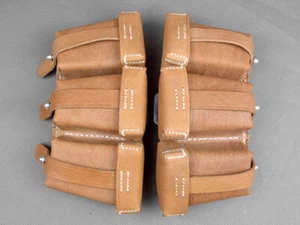 Paar Replika WW2 German early style 98K Munitionstasche [braun] - Bild 1 von 7