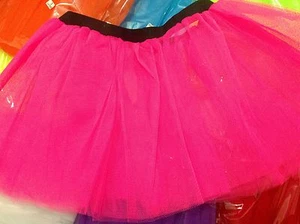 GIRLS LADIES TUTU SKIRT ~DISCO~FANCY DRESS,BIRTHDAYS,HEN PARTY,80'-90'S FASHION - Picture 1 of 20