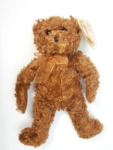 Peluche TY Beanie Baby Babies Hawthorne 5-18-2004 orso marrone peloso - Foto 1 di 4