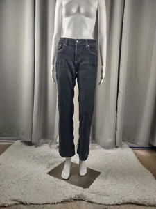 DKNY SOHO Damen Baumwollmischung fünf Taschen weites Bein blau Jeans Größe 6S/C - Bild 1 von 11