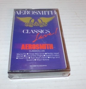 Sealed Aerosmith Classics Live Cassette Tape Columbia records 1986 - Picture 1 of 3