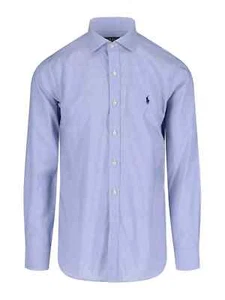 Camicia Polo Ralph Lauren Custom-Fit Core Replen II Blue/White Estate PPC NK NEW - Foto 1 di 9