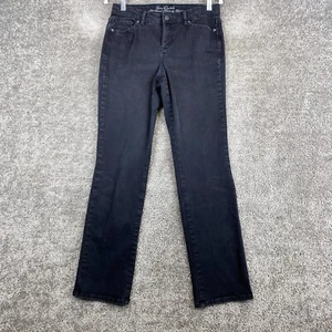 Gloria Vanderbilt All Around Slimming Effect Rail Straight Jeans Women's 4 Black - Picture 1 of 10
