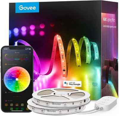 Govee 100Ft RGBIC LED Strip Lights, Smart LED Lights Work with Alexa and Google  - Image 1 of 4