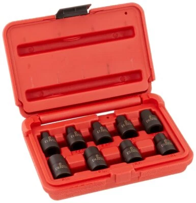 Sunex International 3670SE 9 Pc. External Torx Socket Set - E5 thru E16 - Image 1 of 3