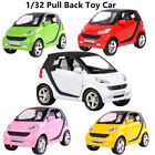 1:32 Pull Back Model samochodu Zabawka Dzieci Prezenty z efektem dźwięku i światła dla Smart ForTwo