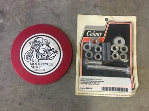 COLONY GAS TANK MOUNTING KIT CHROME FOR HARLEY BIG TWINS 1937 - 1975 - Picture 1 of 3