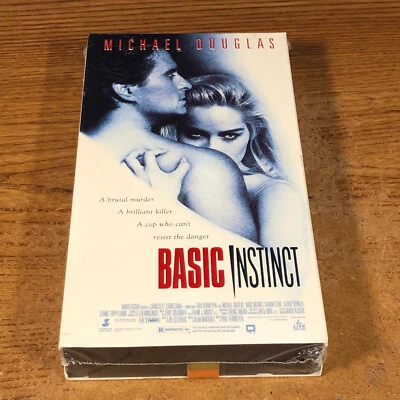 Basic Instinct VHS VCR Tape Sealed Michael Douglas Thriller - Image 1 of 4