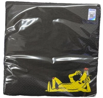 FORTNITE Epic Games Peely Flippin Sexy SERVILLETAS DE ALMUERZO 16 Negras Nuevas 2 Capas Foto 1 de 4