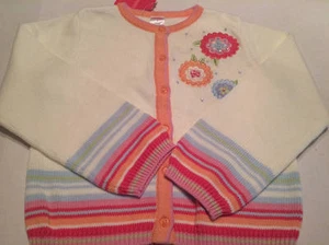 Neu mit Etikett Gymboree Petit Fleur Pullover mit Blumen und Streifen Größe 6 - Bild 1 von 1