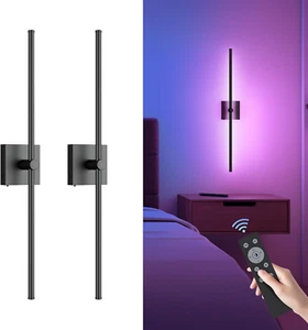 Battery Operated Wall Sconce with Remote Control, 10000Mah Dimmable Wall Sconces - Picture 1 of 8