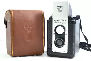 CÁMARA FOTOGRÁFICA VINTAGE ARGUS ARGOFLEX SETENTY-FIVE TLR 620 ROLLO CON ESTUCHE 1949-58 - Imagen 1 de 8