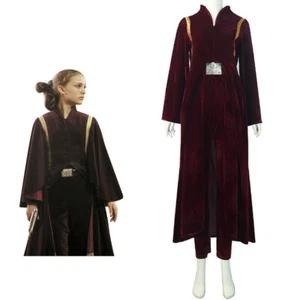 Star Wars The Phantom Menace Padmé Amidala Cosplay Costume Halloween Suits Dress - Picture 1 of 11