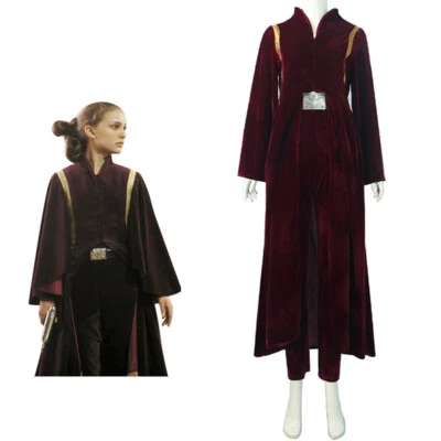 Star Wars The Phantom Menace Padmé Amidala Cosplay Costume Halloween Suits Dress - Image 1 of 4