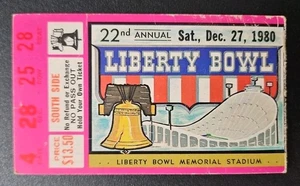 Liberty Bowl Ticket Stub 12/27 1980 Purdue Boilermakers Missouri Tigers Football - Picture 1 of 2