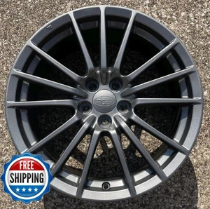 SUBARU IMPREZA WRX 2010-2014 FACTORY WHEEL OEM RIM 17" 68802 Gunmetal w/ Cap #B - Picture 1 of 4