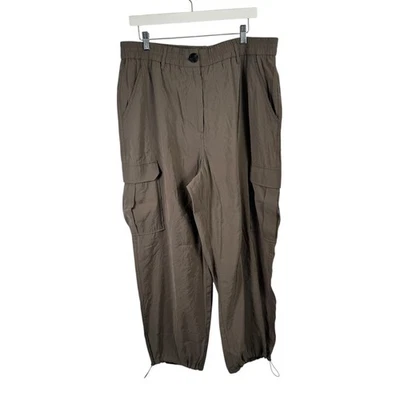 Calça jogger Joie Modal utilitária carga verde leve folgada Y2K feminina GG - Imagem 1 de 4