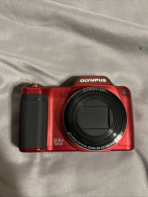 Cámara digital Olympus SZ-15 24x zoom óptico ancho roja probada funcionando Foto 1 de 4