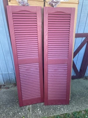 4 Piece Louvered Vent Shutters - Image 1 of 2
