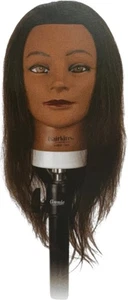 Capelli Manichino Testa 18"-20" Lisa 100% Capelli Umani (EA) - Foto 1 di 1