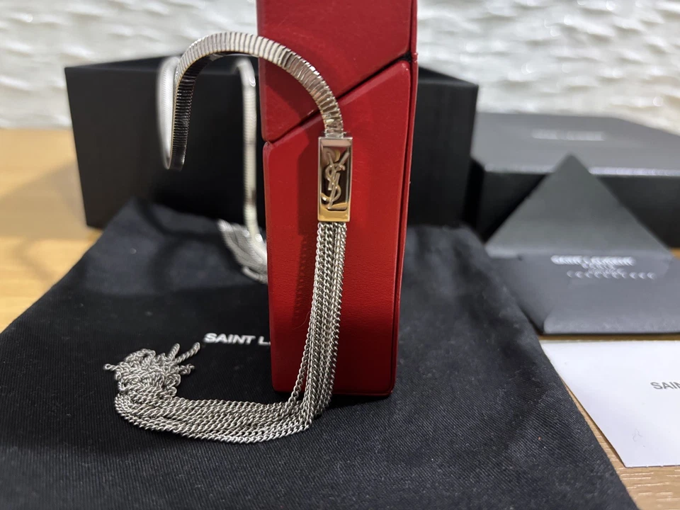 Bolso Bandolera YSL Saint Laurent Cuero Cigarrillo/Super Mini con Correa de Cadena  Foto 1 de 4