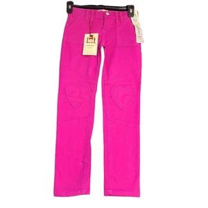 L.E.I Mädchen Skinny Jeans Rosa Größe 8 Baumwollmischung Reißverschluss Knopfverschluss Herzen - Bild 1 von 11