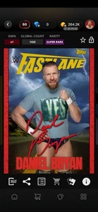 DANIEL BRYAN 2021 WWE TOPPS SLAM FASTLANE 21 SUPER RARE DIGITAL CARD!!!!!!! - Picture 1 of 3