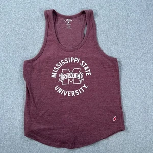 Mississippi State University Bulldogs League Racerback Tank Top Women's Large - Picture 1 of 5