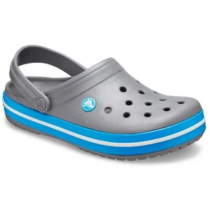 Crocs Crocband Croslite Rubber Men's Charcoal/Ocean Clogs - Picture 1 of 7