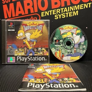 The Simpsons Wrestling W.Manual PS1 PAL VGC TESTED FREE TRACKED POSTAGE - Picture 1 of 9
