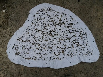 British Army Arctic White Camo Net Camouflage Netting Bushcraft Cadet Garnish - Image 1 of 4