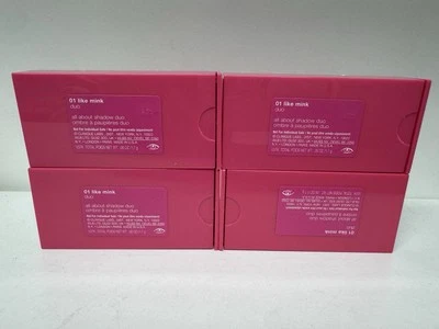 lot of 4 Clinique All About Shadow Duo 01 LIKE MINK 1.7g/0.06oz travel size NEW - Image 1 of 3