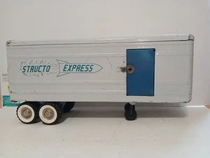 Vintage Structo Express Semi Truck Trailer Only Pressed Steel Toy - Picture 1 of 23
