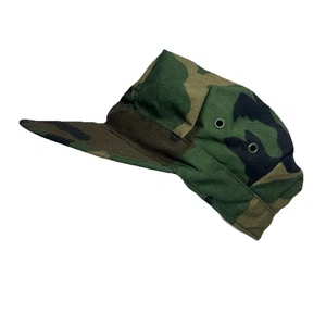 Woodland US Military Army Patrol Cap Camouflage Hat Size Small - Picture 1 of 8