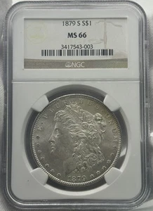 1879-S Morgan Silver Dollar MS66 NGC Insanely Nice ⭐️🇺🇸 - Picture 1 of 5