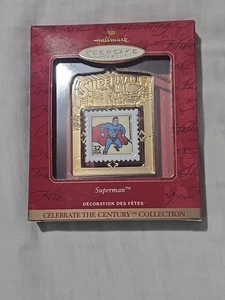 Hallmark Keepsake Ornament 1999 Francobollo Superman Celebra il Secolo Collezione - Foto 1 di 3