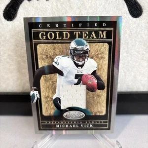 2011 Panini Certified Michael Vick Gold Team Game Worn Materials Insert /250 - Bild 1 von 2