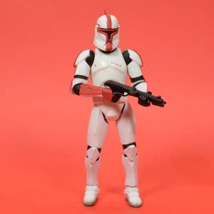 Star Wars 3.75 30th Saga Legends Fase I Clone Trooper Capitán Rojo Como se muestra UE20 - Imagen 1 de 2