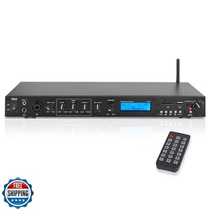 Pyle Rack Mount Studio Pre-Amplifier - Audio Receiver System w/ Digital LCD D - Picture 1 of 5