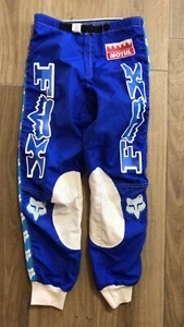 1986 RARE FOX USA Racing pants vintage retro mx cross motocross bmx pantaloni JT - Imagen 1 de 4