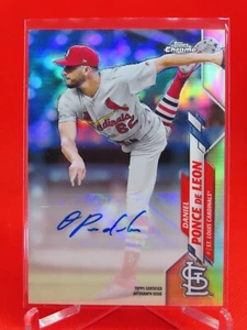 2020 Topps Chrome Update #USA-DP Daniel Ponce de Leon Cardinals Autographs Auto - Picture 1 of 2