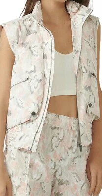 Free People FP MOVEMENT Off The Grid Printed Vest Ivory Floral $118 NWT Sz M — 第 1/4 张图片