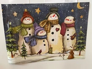 CUBIERTA LAVAVAJILLAS Puerta Magnética Decorativa MUÑECOS DE NIEVE GENTE DE NIEVE - Imagen 1 de 1
