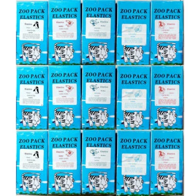 BOMAOER 5000Pcs Dental Ortho Elastics Latex Braces Orthodontic Rubber Bands 15 Sizes
