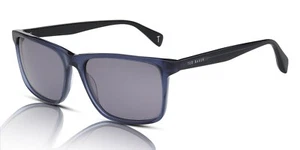 Ted Baker Men's Sunglasses Isaac TB1728 695 Gloss Crystal Blue/Grey - Picture 1 of 2