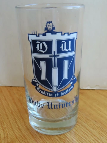 Vintage DUKE UNIVERSITY BLUE DEVILS 5.5" Glass MIKE KRZYZEWSKI Cover
