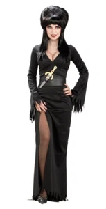 Adult Women Elvira Daughter of Darkness Sorceress Mistress Halloween Costume - Picture 1 of 1