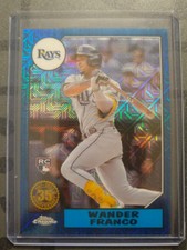 2022 Series 2 1987 Silver Pack Chrome Mojo Blue T87C2-16 Wander Franco 91/150