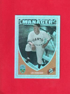 2002 Topps Super Teams Retrofractors #1 Leo Durocher NM-MT 0654/1954 #30814 - Image 1 of 2